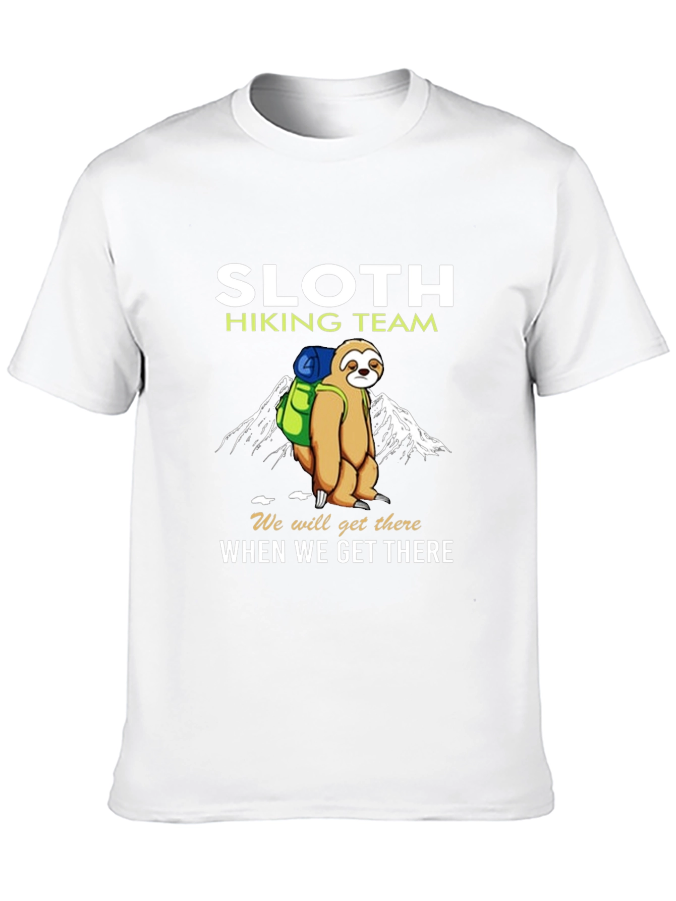 Sloth Hiking Team T-Shirt - Funny Nature Tee