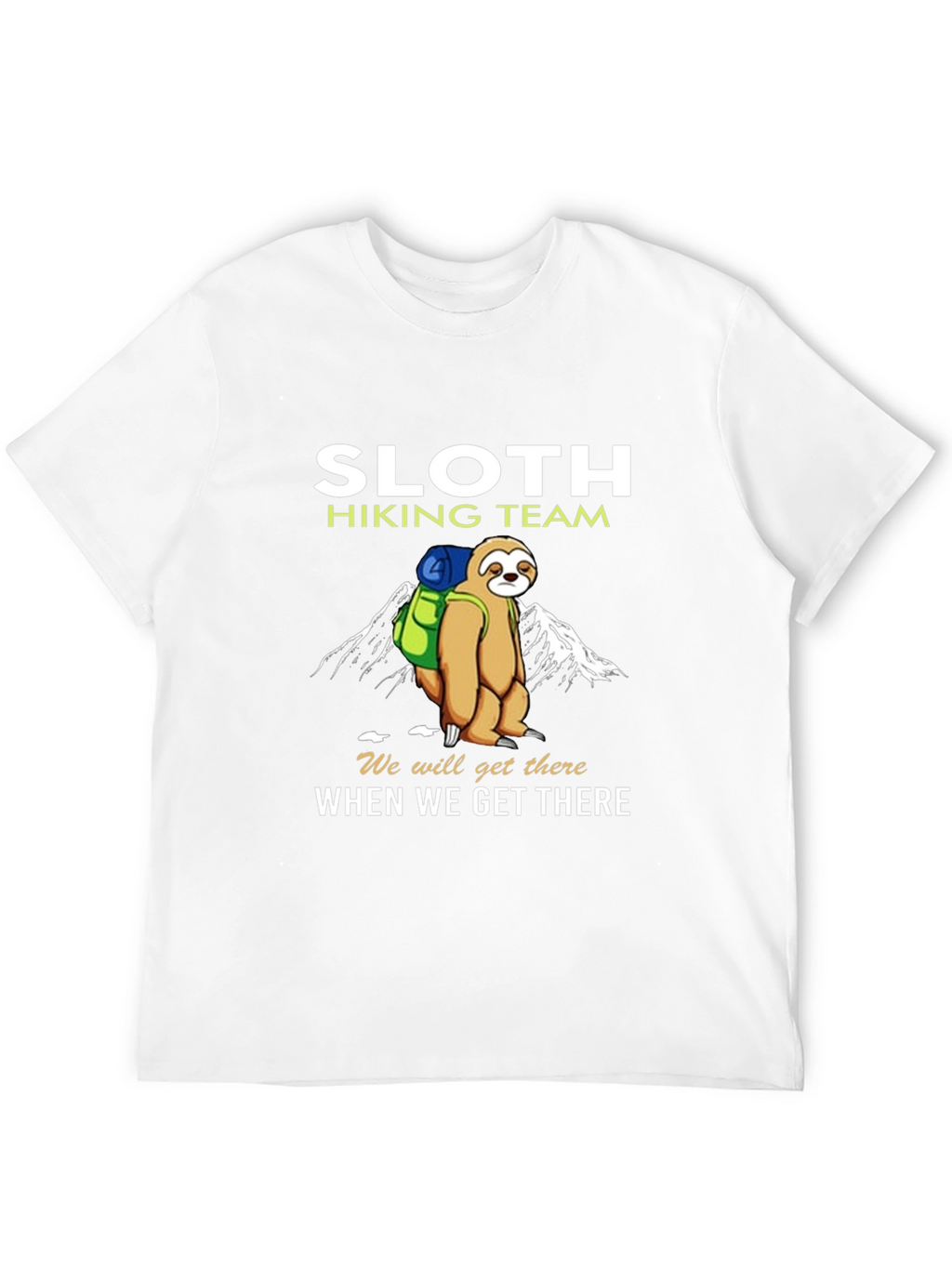 Sloth Hiking Team T-Shirt - Funny Nature Tee