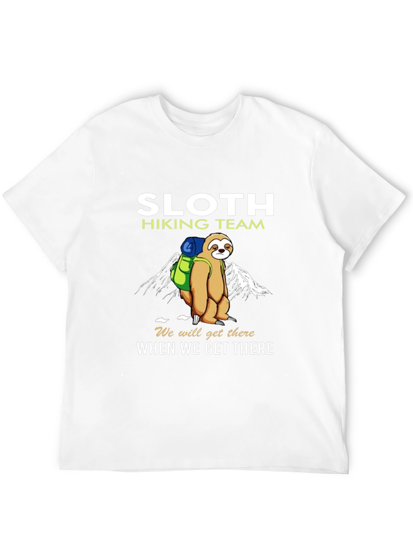 Sloth Hiking Team T-Shirt - Funny Nature Tee