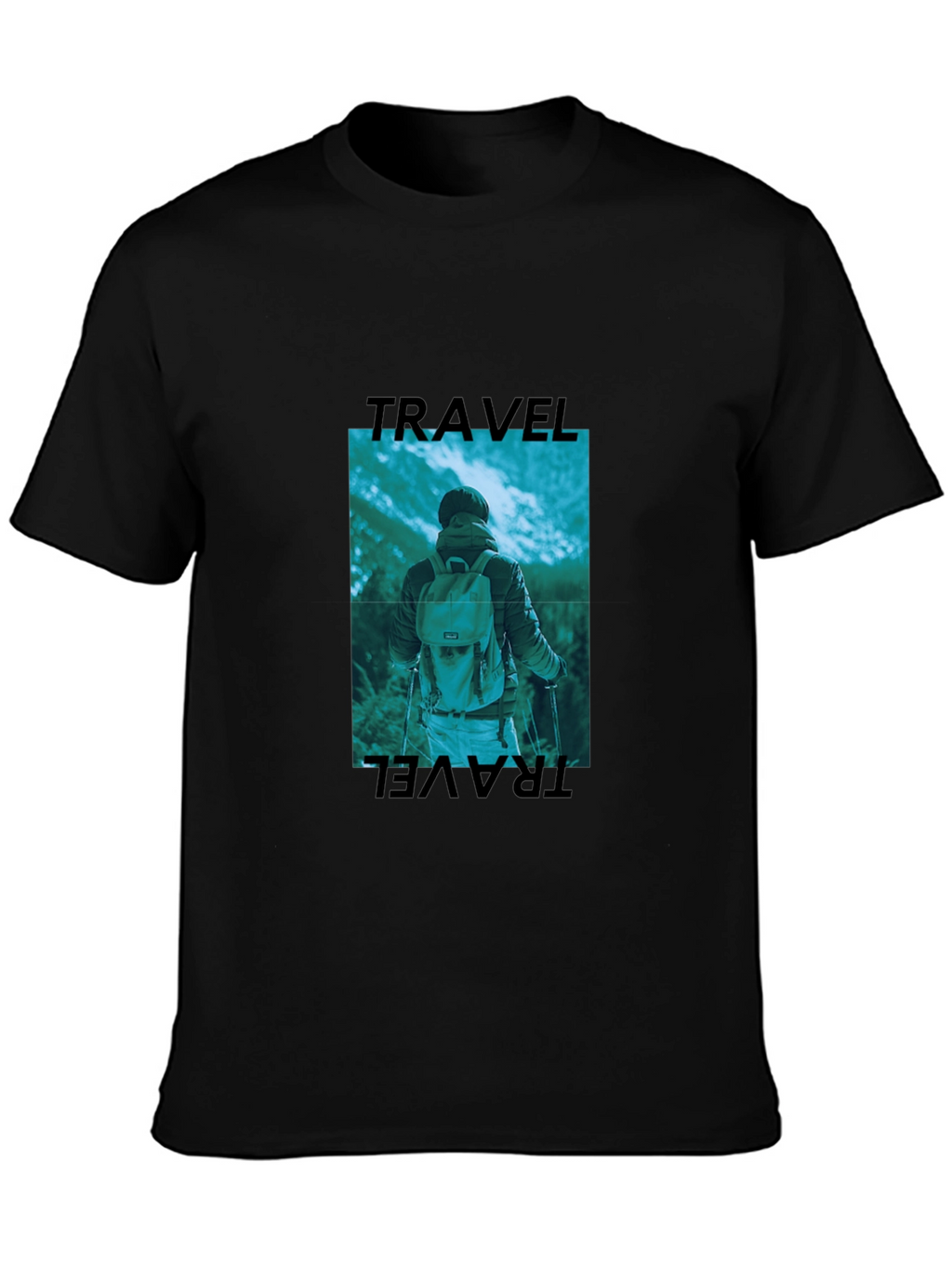 Travel Graphic Black T-Shirt