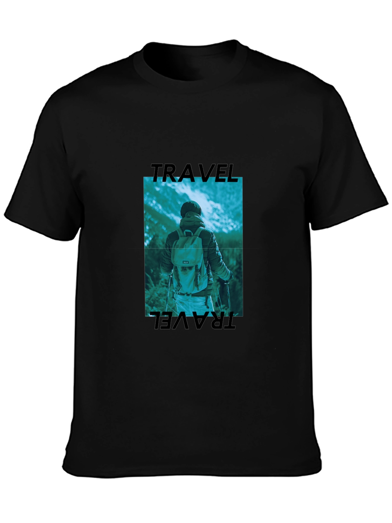 Travel Graphic Black T-Shirt