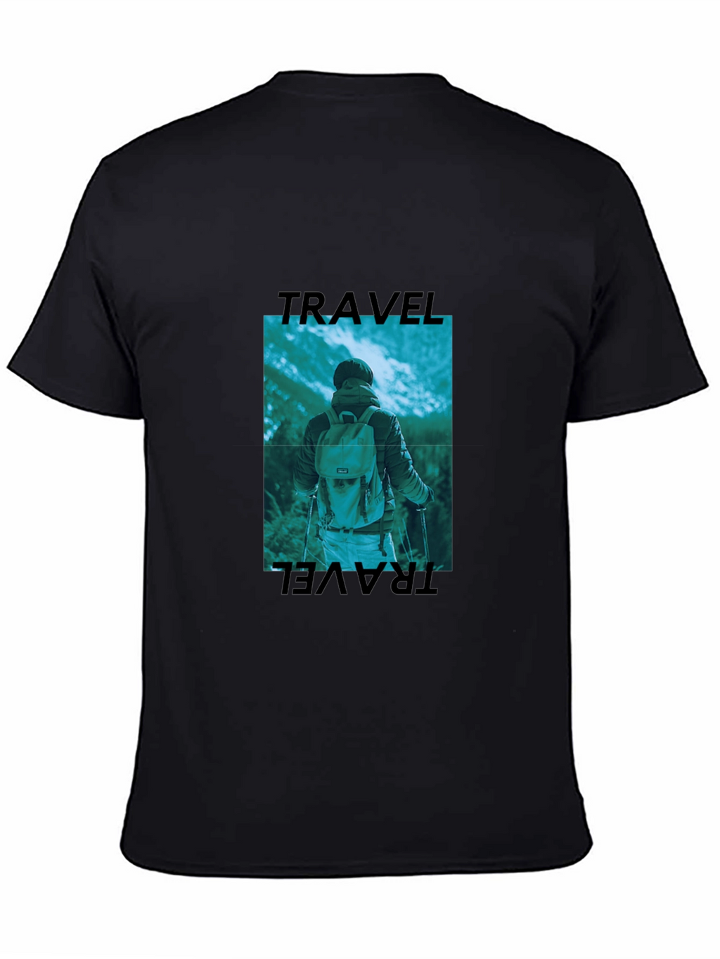 Travel Graphic Black T-Shirt