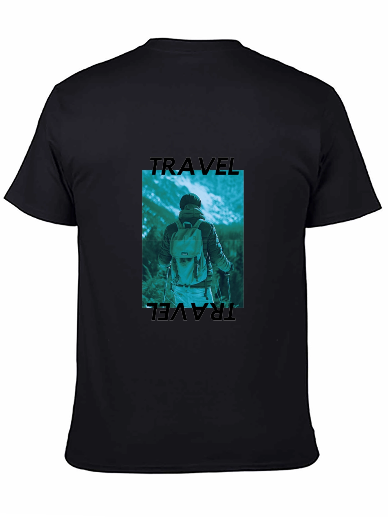 Travel Graphic Black T-Shirt