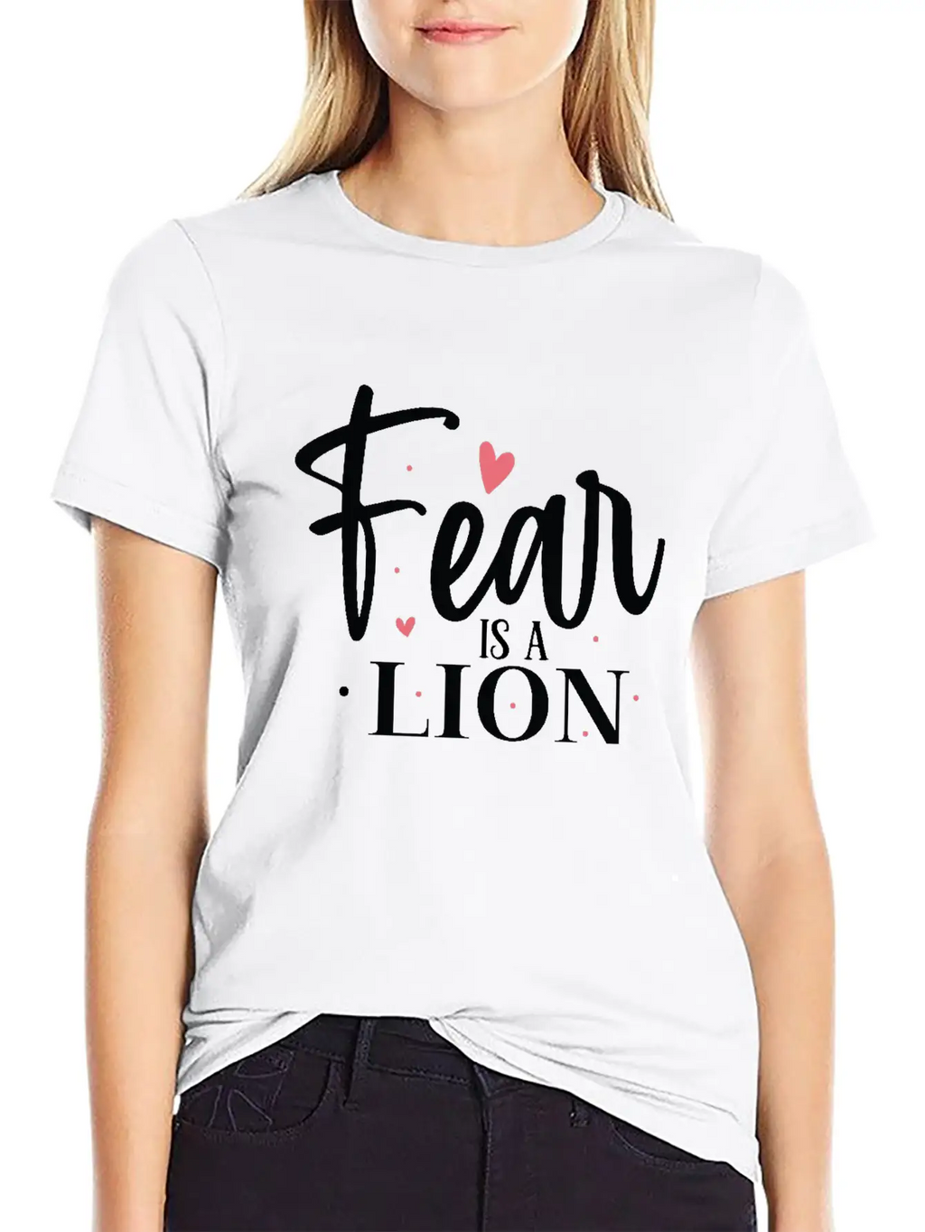 Fear Is A Lion Unisex Short Sleeve Soft Cotton T-Shirt – Casual Everyday Wear