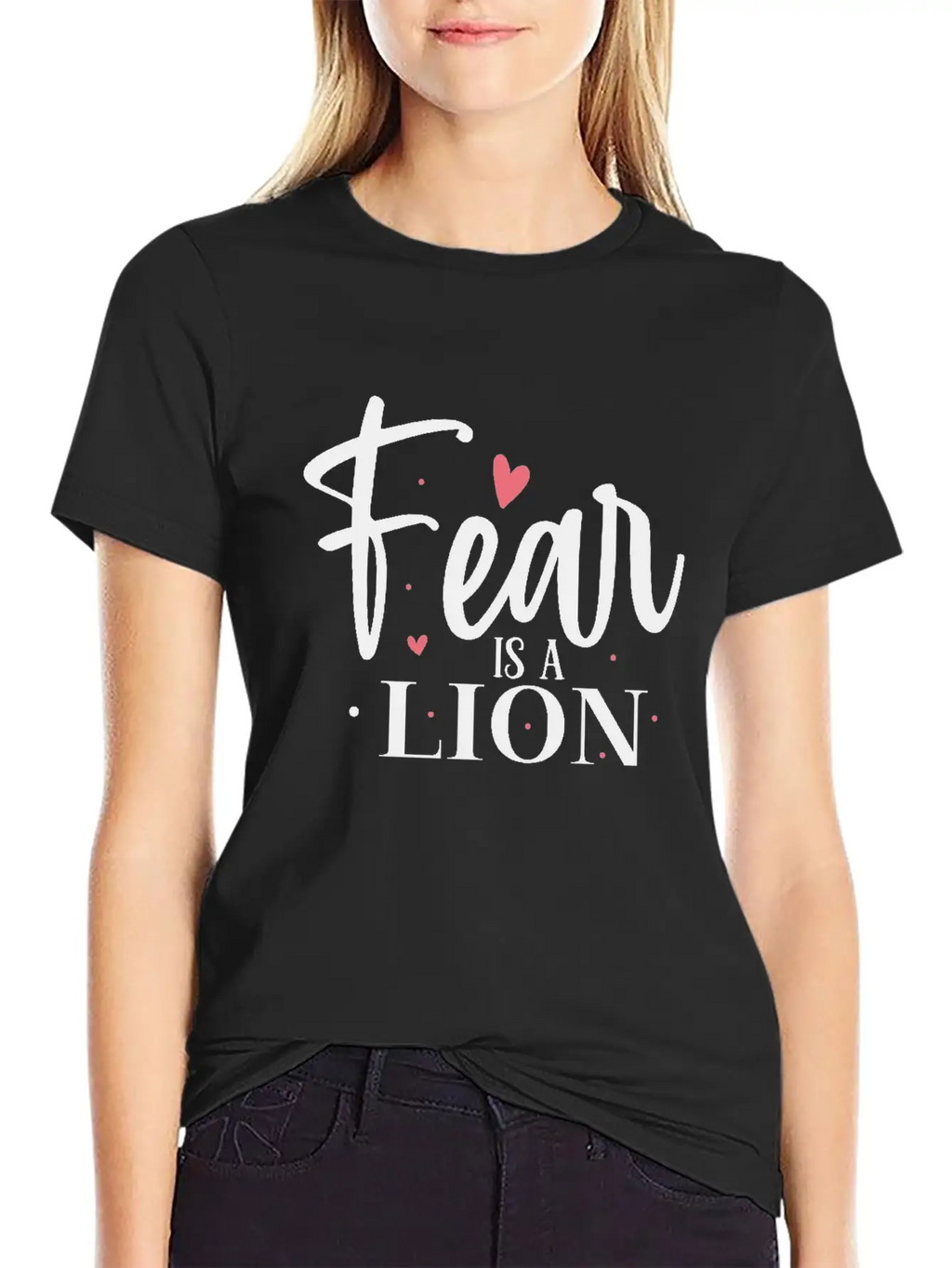 Fear Is A Lion Unisex Short Sleeve Soft Cotton T-Shirt – Casual Everyday Wear