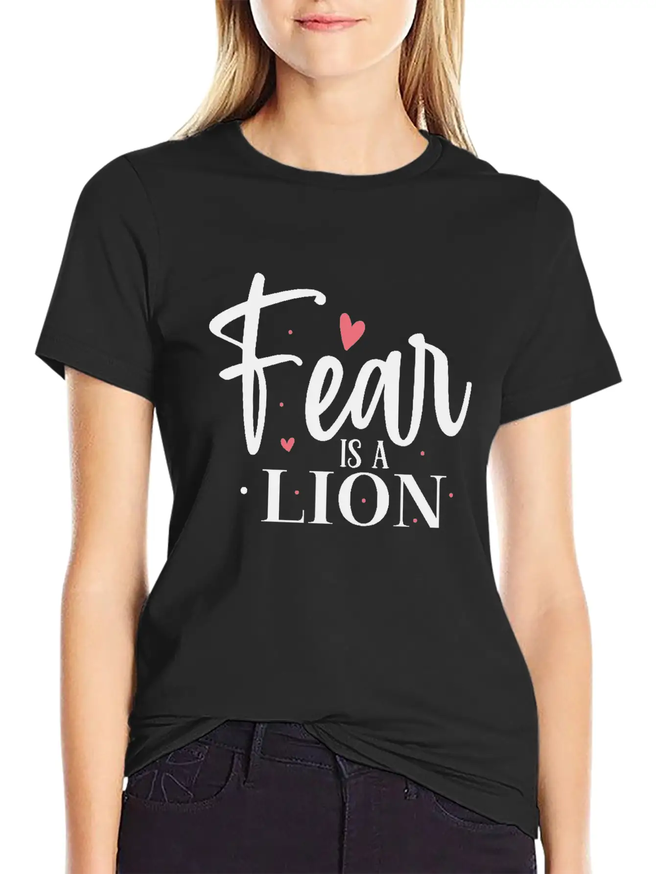 Fear Is A Lion Unisex Short Sleeve Soft Cotton T-Shirt – Casual Everyday Wear
