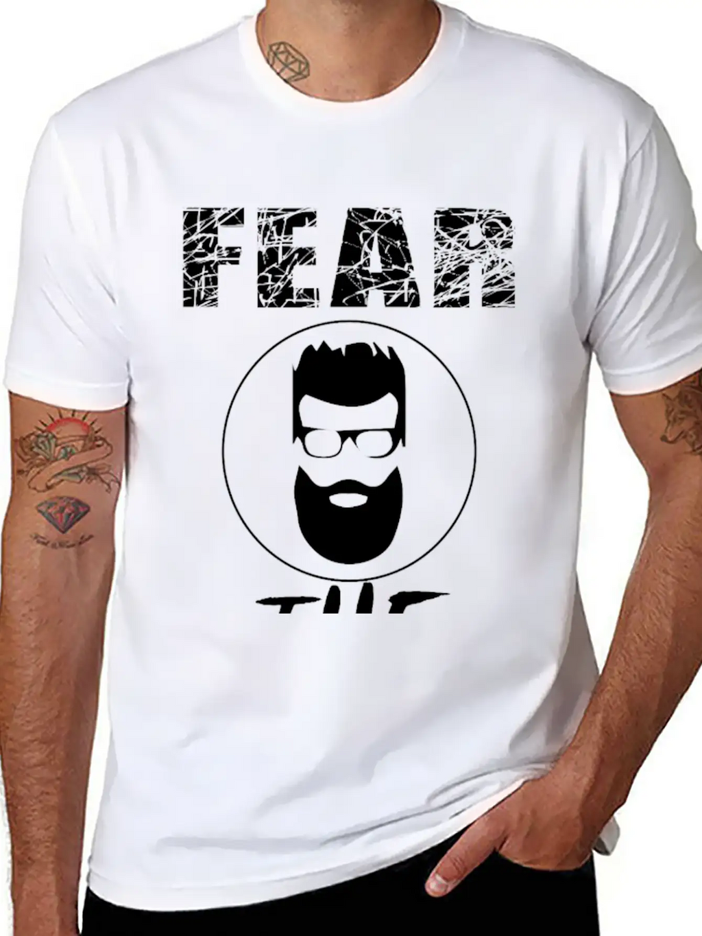 Fear The Beard Unisex Casual T-Shirt – Clean Design For Daily Comfort