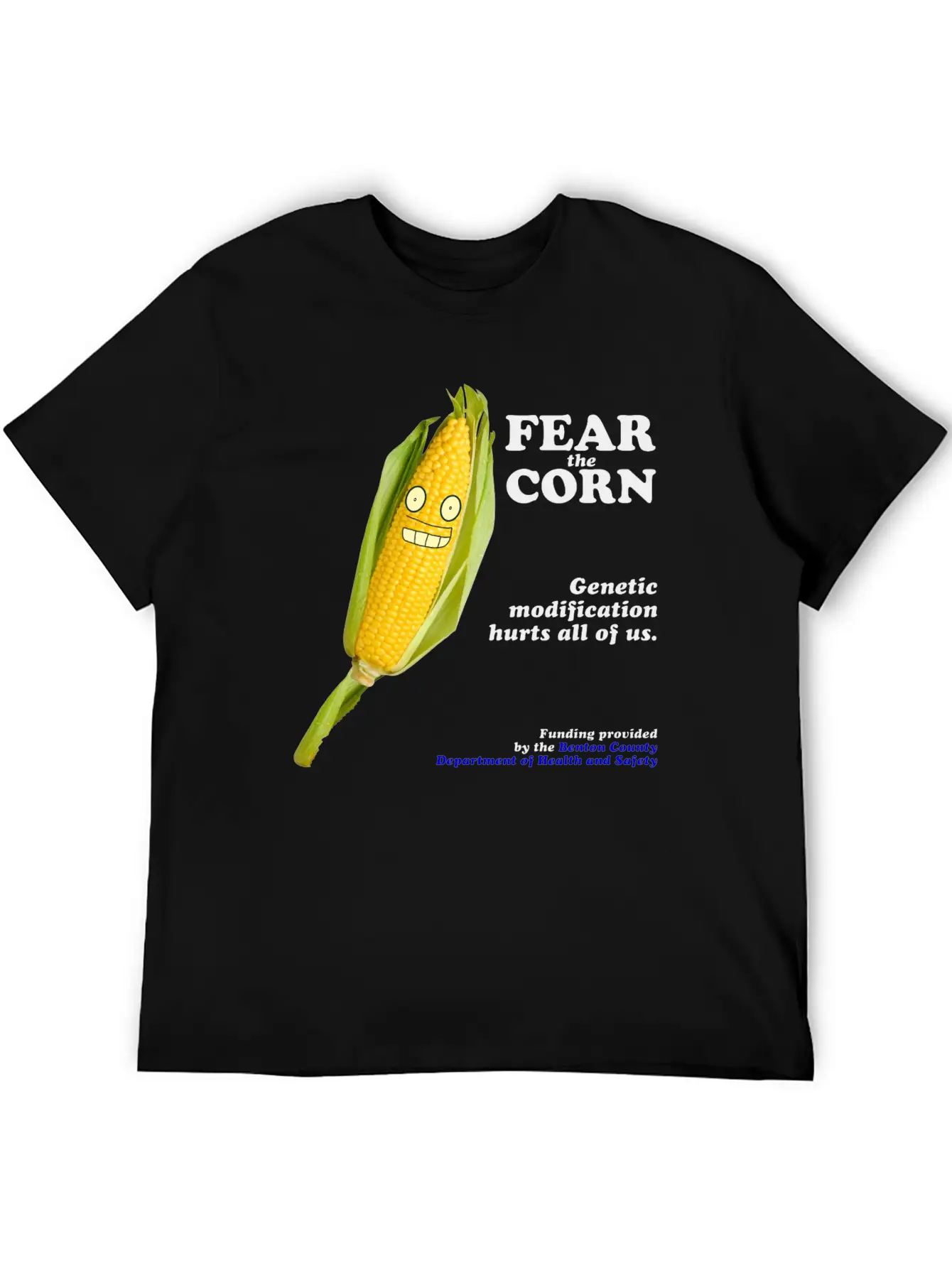 Fear The Corn PSA Breathable Soft Cotton T-Shirt – Timeless Casual Look
