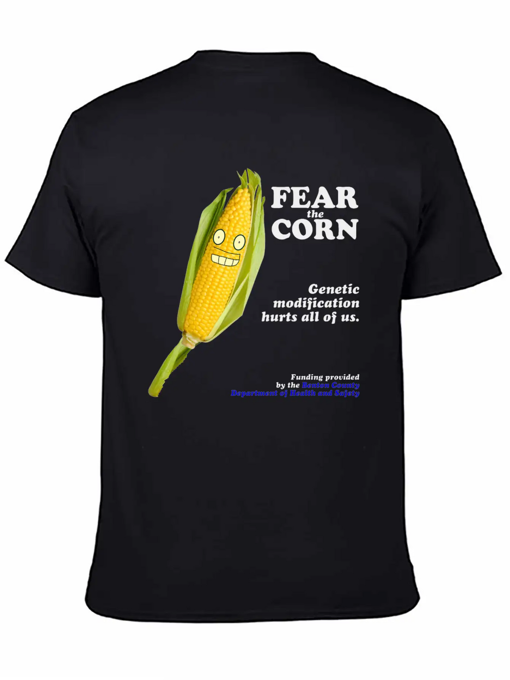 Fear The Corn PSA Breathable Soft Cotton T-Shirt – Timeless Casual Look