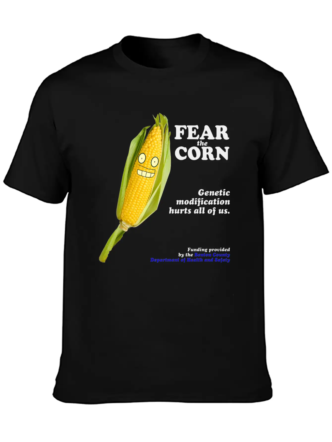 Fear The Corn PSA Breathable Soft Cotton T-Shirt – Timeless Casual Look