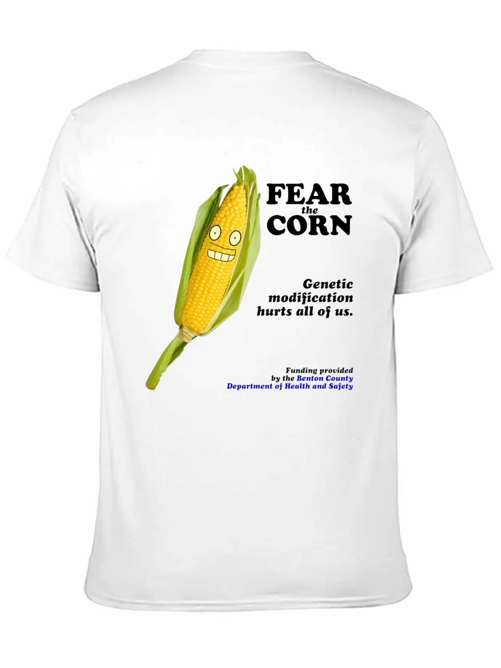 Fear The Corn PSA Breathable Soft Cotton T-Shirt – Timeless Casual Look