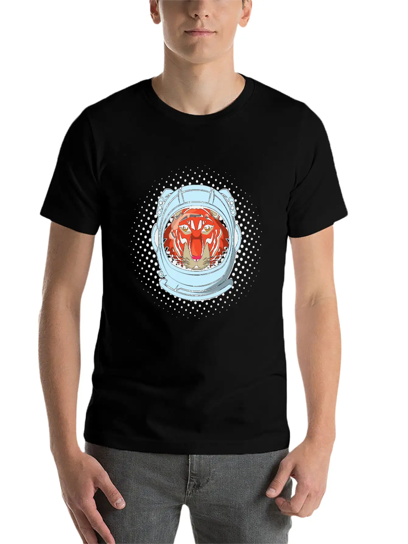 Fearless Big Cat Tiger Eye Tiger Face Tiger Head Casual Graphic T-Shirt – Simple And Comfortable Daily Wear