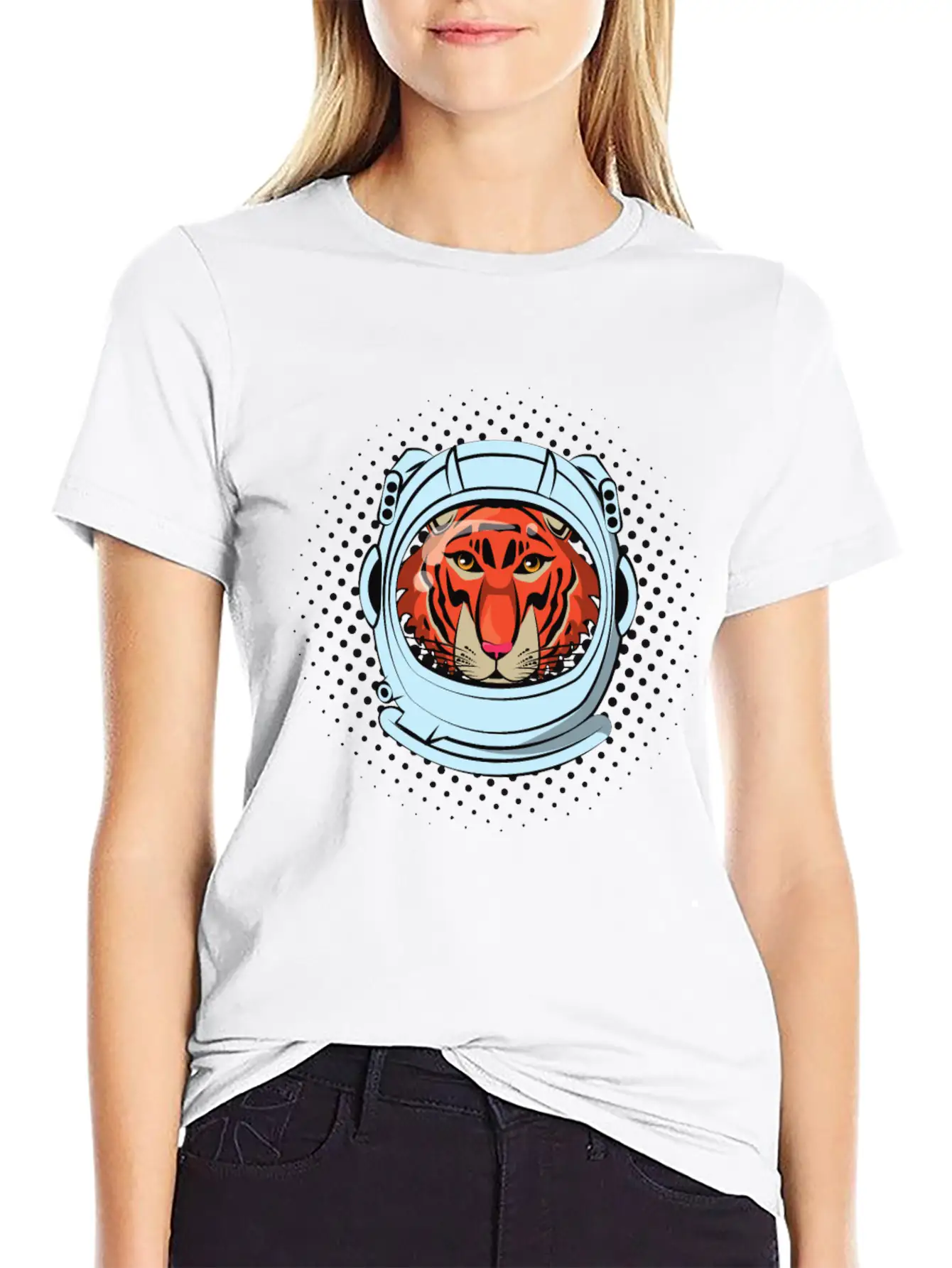 Fearless Big Cat Tiger Eye Tiger Face Tiger Head Casual Graphic T-Shirt – Simple And Comfortable Daily Wear