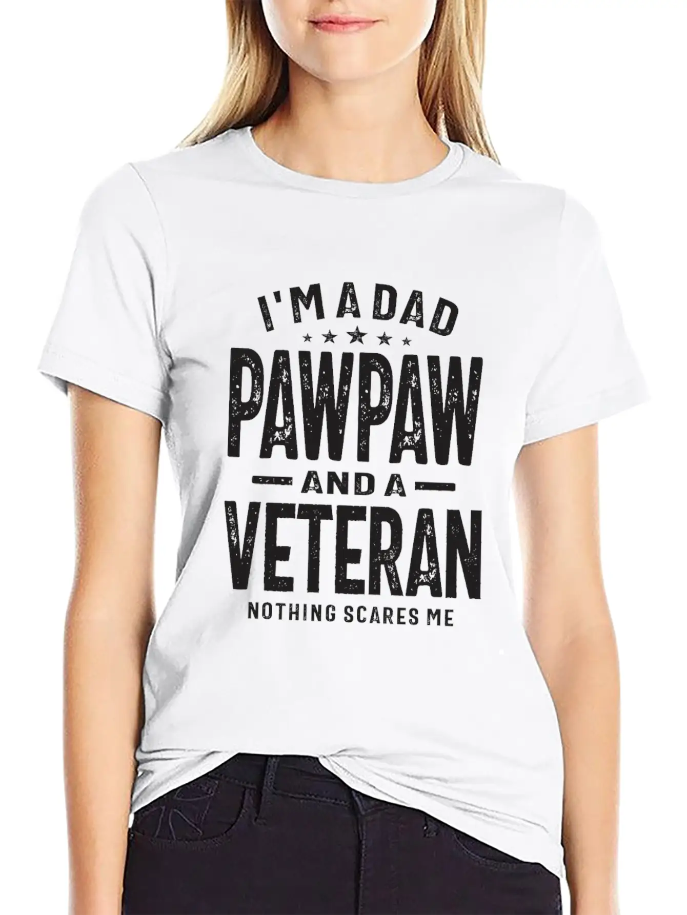 Fearless Dad, Pawpaw, And Veteran Unisex Casual T-Shirt – Clean Design For Daily Comfort