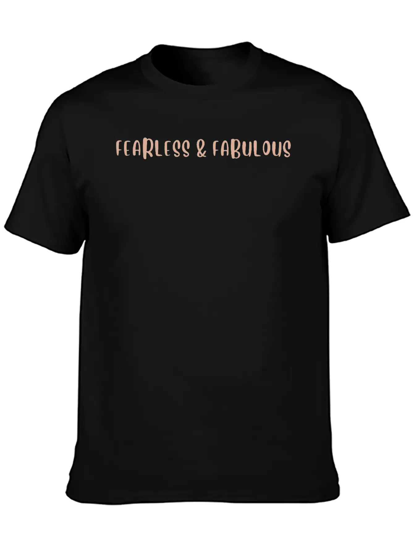 Fearless & Fabulous Essential Cotton Tee For Daily Outfits – Unisex Style