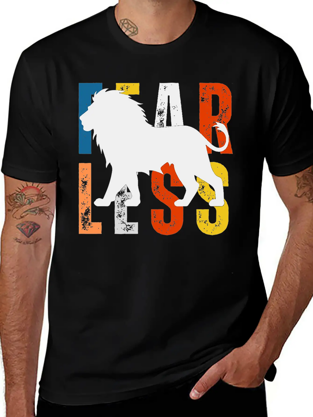 Fearless Lion Head Tshirt– Power, Pride & Strength Unisex Casual T-Shirt – Clean Design For Daily Comfort