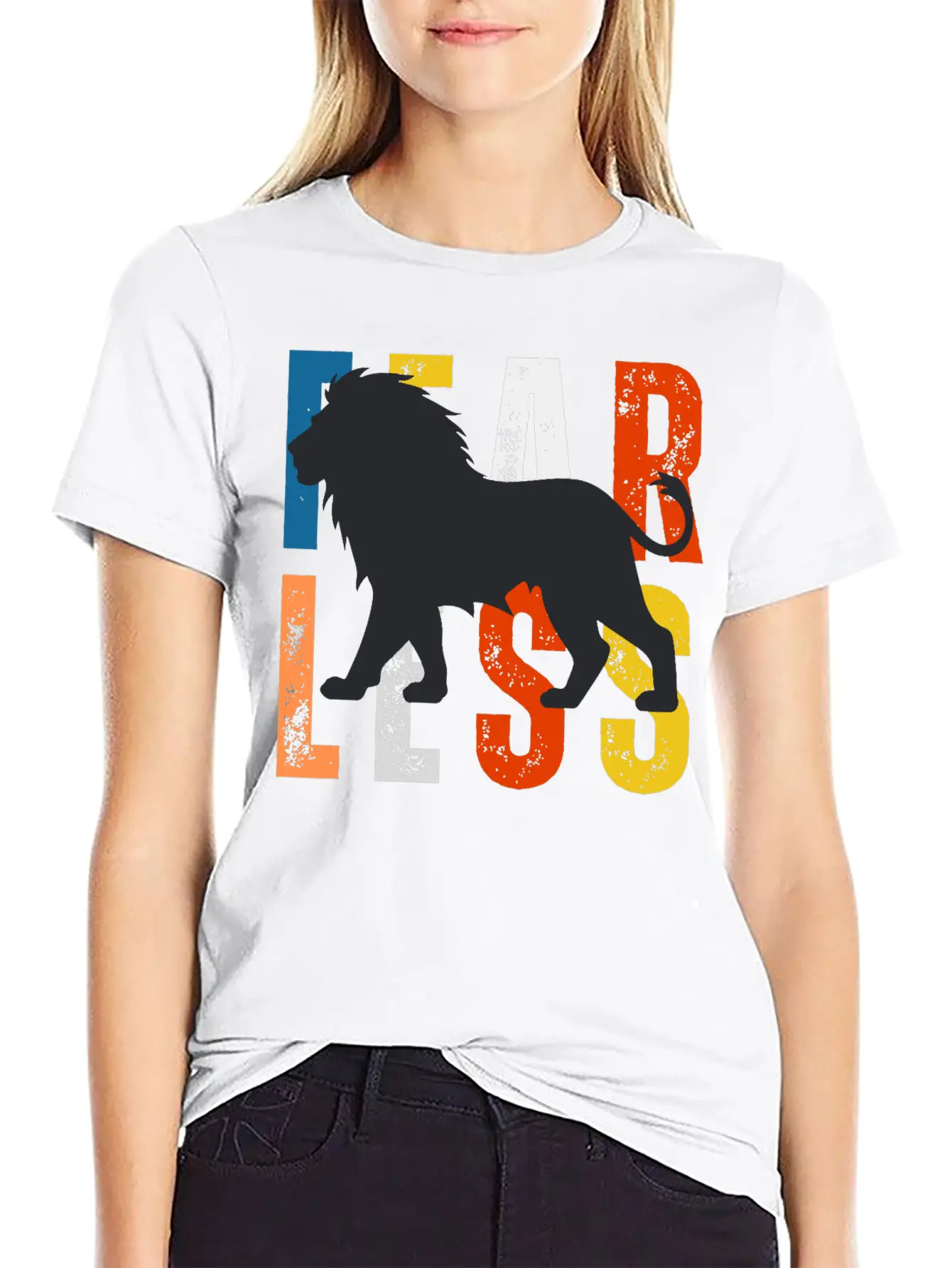 Fearless Lion Head Tshirt– Power, Pride & Strength Unisex Casual T-Shirt – Clean Design For Daily Comfort