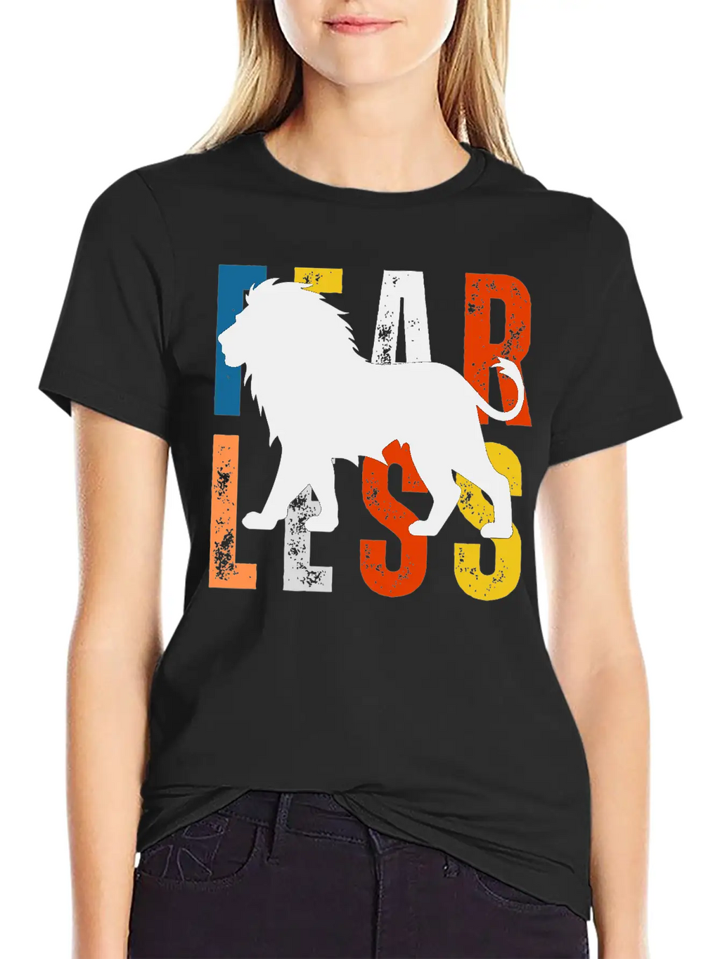 Fearless Lion Head Tshirt– Power, Pride & Strength Unisex Casual T-Shirt – Clean Design For Daily Comfort