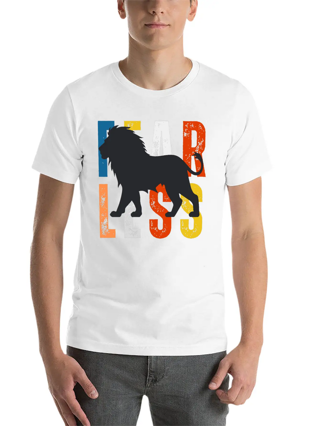 Fearless Lion Head Tshirt– Power, Pride & Strength Unisex Casual T-Shirt – Clean Design For Daily Comfort