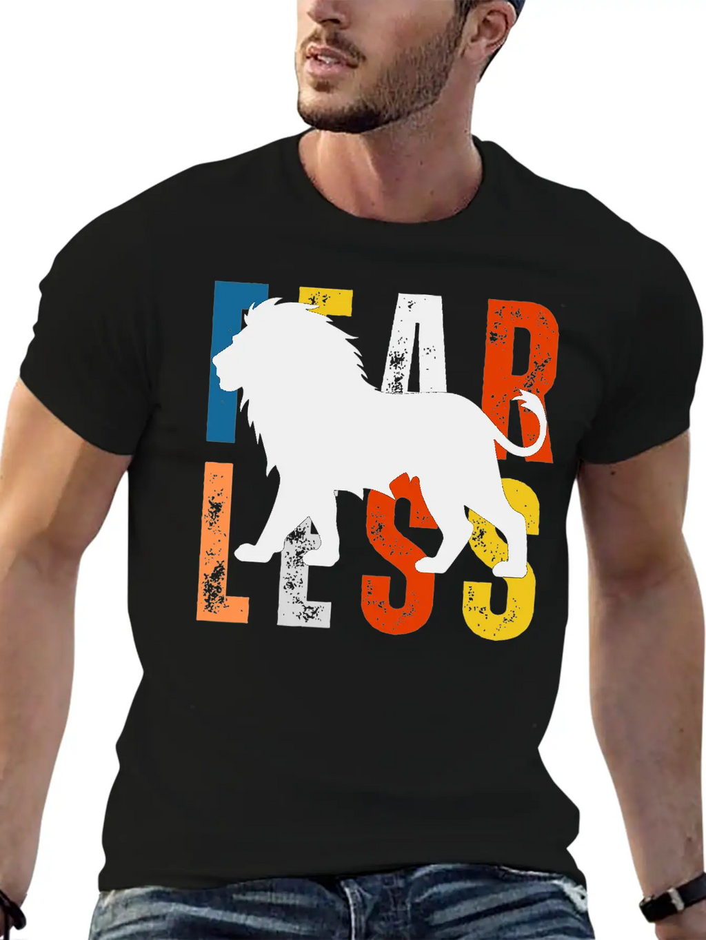 Fearless Lion Head Tshirt– Power, Pride & Strength Unisex Casual T-Shirt – Clean Design For Daily Comfort