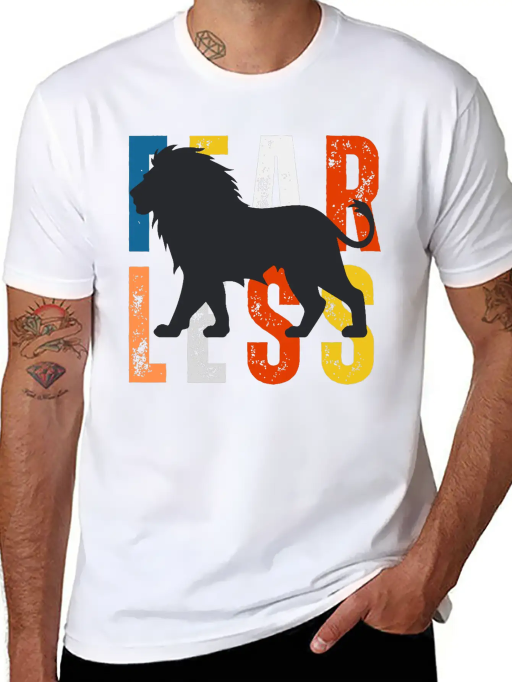 Fearless Lion Head Tshirt– Power, Pride & Strength Unisex Casual T-Shirt – Clean Design For Daily Comfort