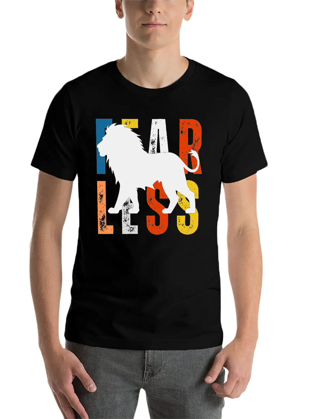 Fearless Lion Head Tshirt– Power, Pride & Strength Unisex Casual T-Shirt – Clean Design For Daily Comfort
