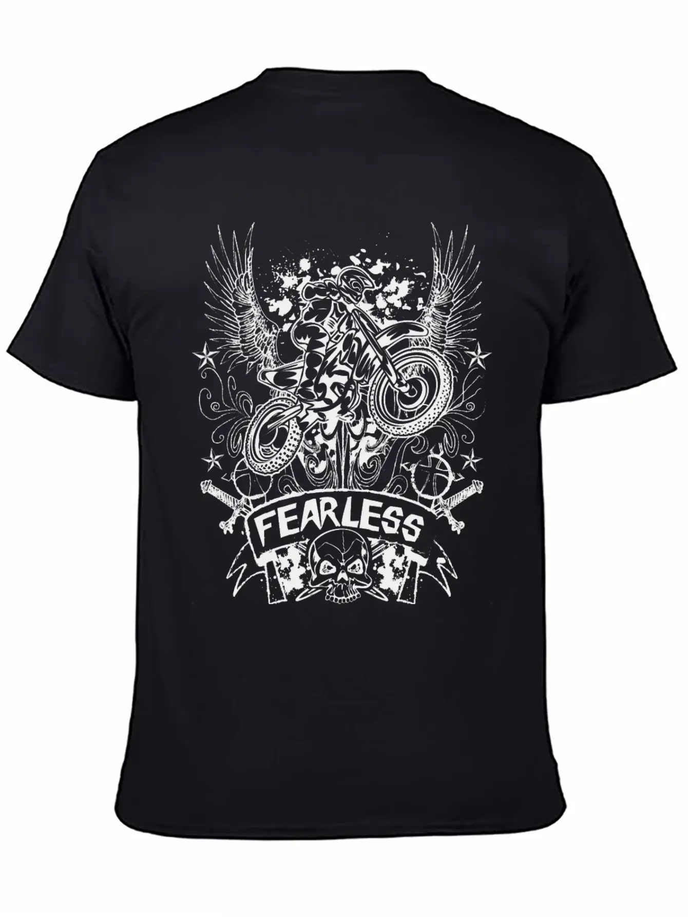 Fearless Motocross Unisex Short Sleeve Soft Cotton T-Shirt – Casual Everyday Wear