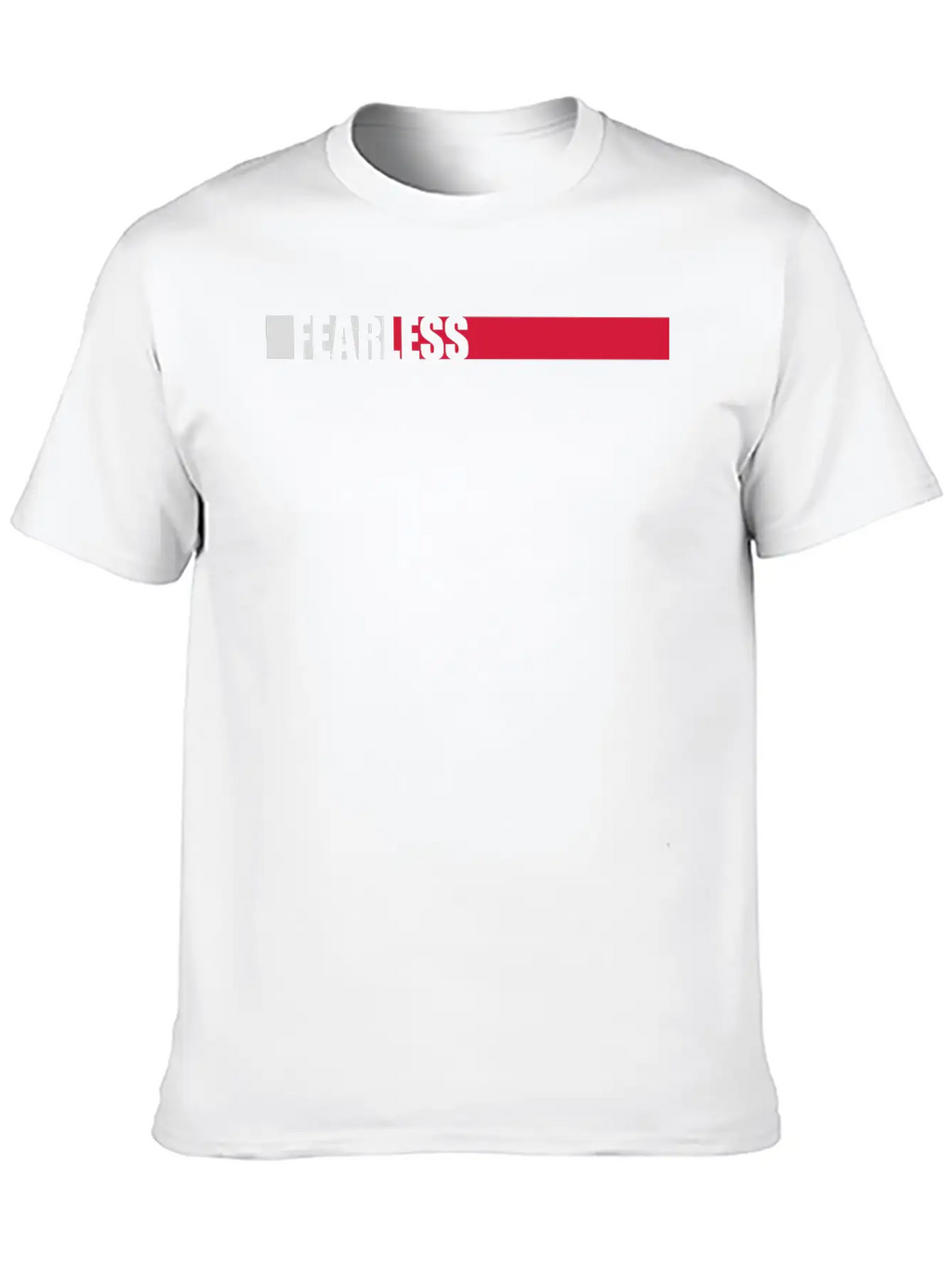 Fearless Text Quote Breathable Soft Cotton T-Shirt – Timeless Casual Look