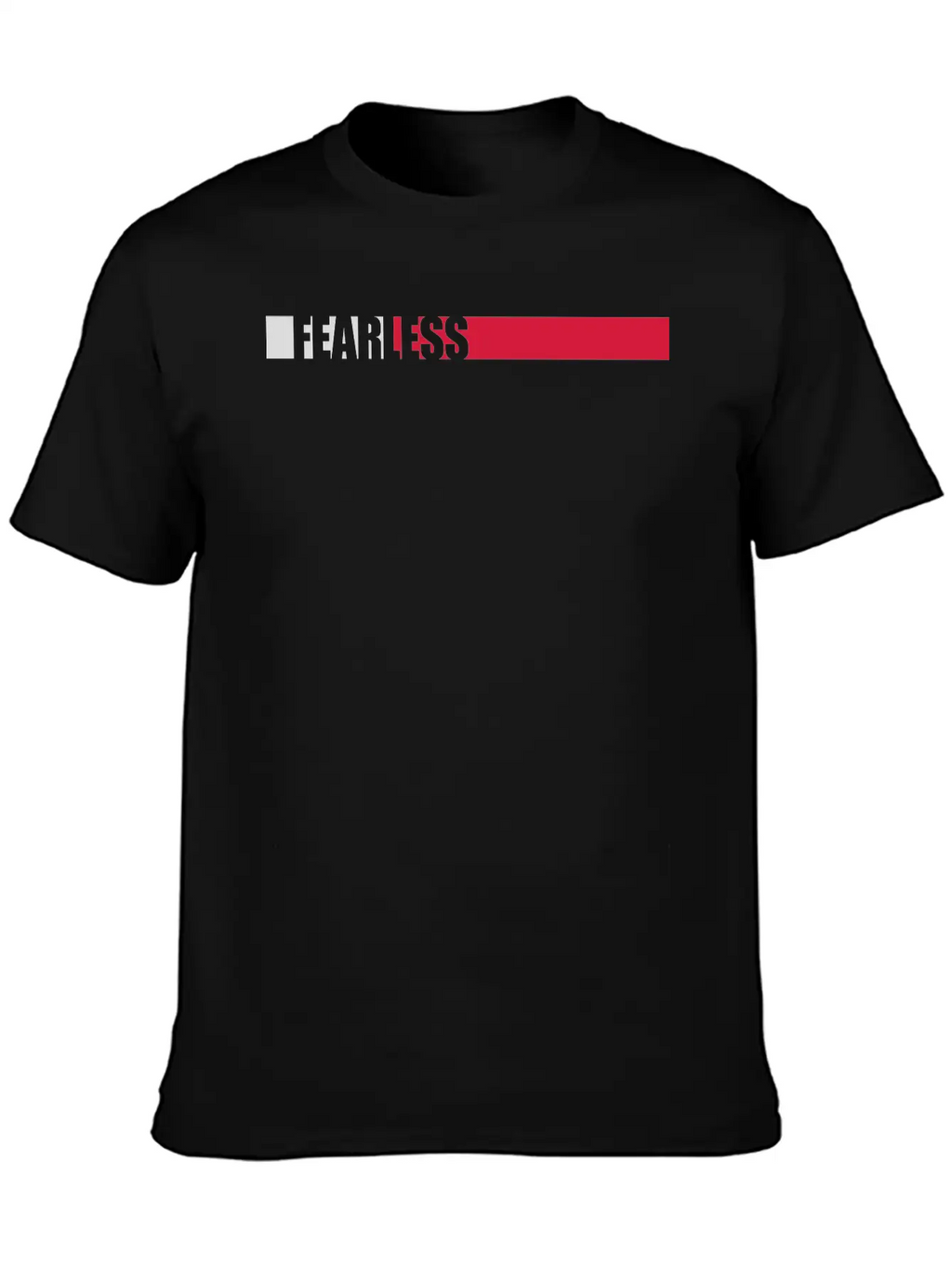 Fearless Text Quote Breathable Soft Cotton T-Shirt – Timeless Casual Look