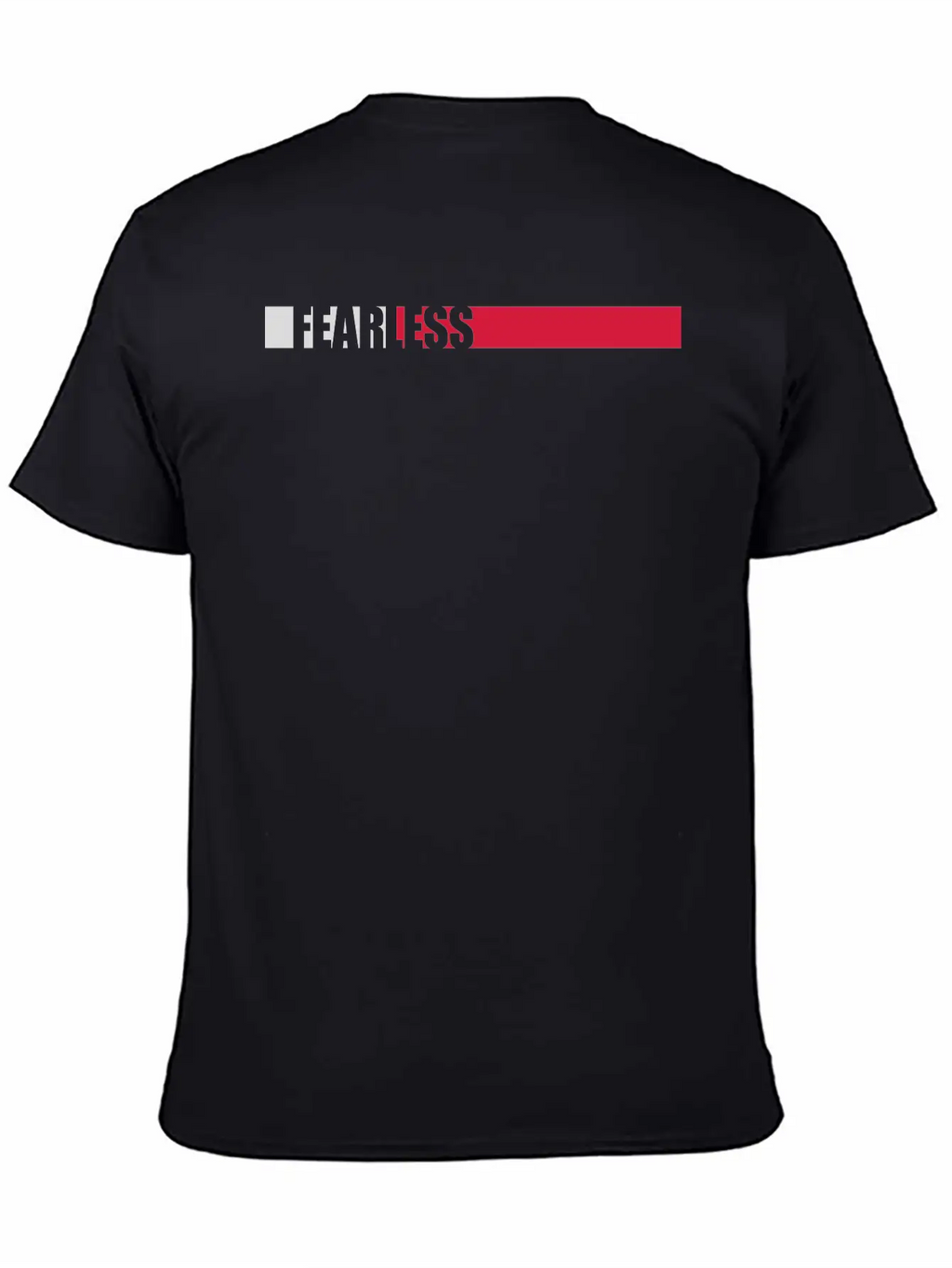 Fearless Text Quote Breathable Soft Cotton T-Shirt – Timeless Casual Look