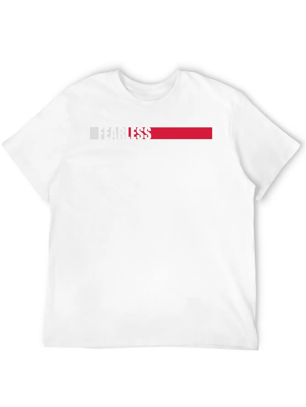 Fearless Text Quote Breathable Soft Cotton T-Shirt – Timeless Casual Look