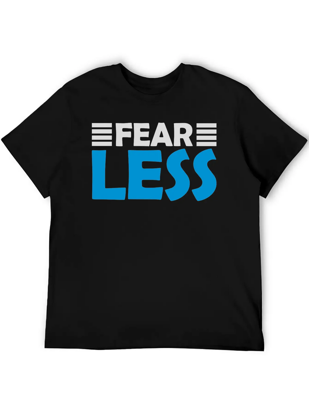 Fearless Text Quote Unisex Short Sleeve Soft Cotton T-Shirt – Casual Everyday Wear