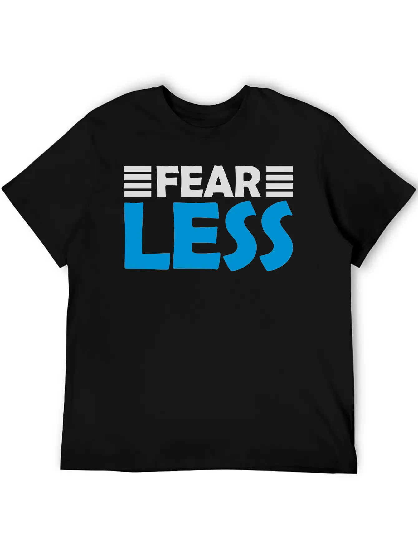 Fearless Text Quote Unisex Short Sleeve Soft Cotton T-Shirt – Casual Everyday Wear