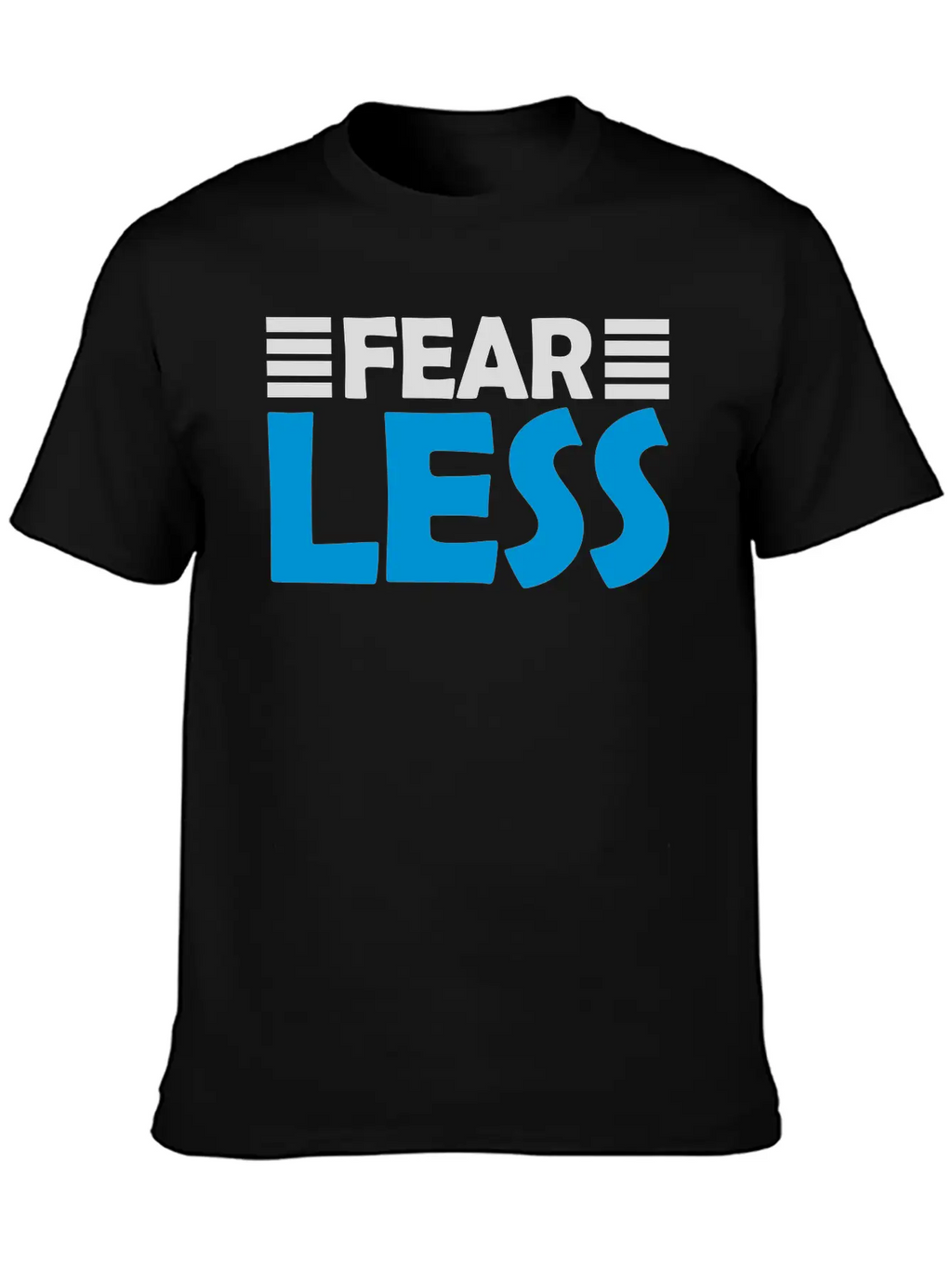 Fearless Text Quote Unisex Short Sleeve Soft Cotton T-Shirt – Casual Everyday Wear