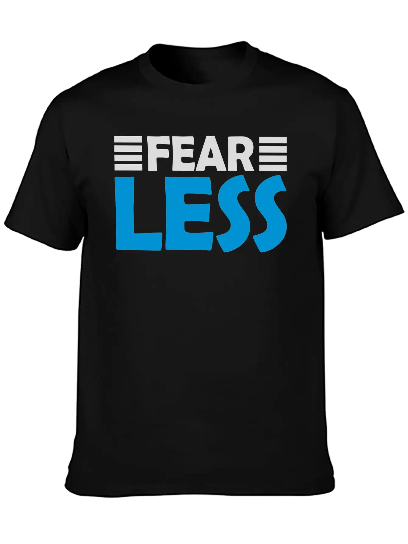 Fearless Text Quote Unisex Short Sleeve Soft Cotton T-Shirt – Casual Everyday Wear