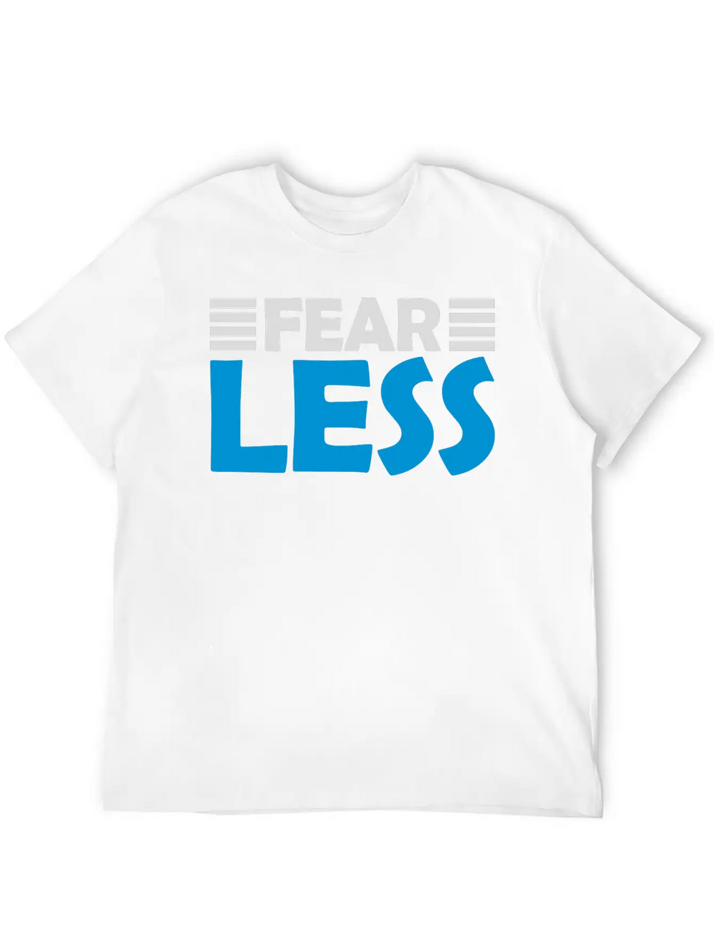 Fearless Text Quote Unisex Short Sleeve Soft Cotton T-Shirt – Casual Everyday Wear