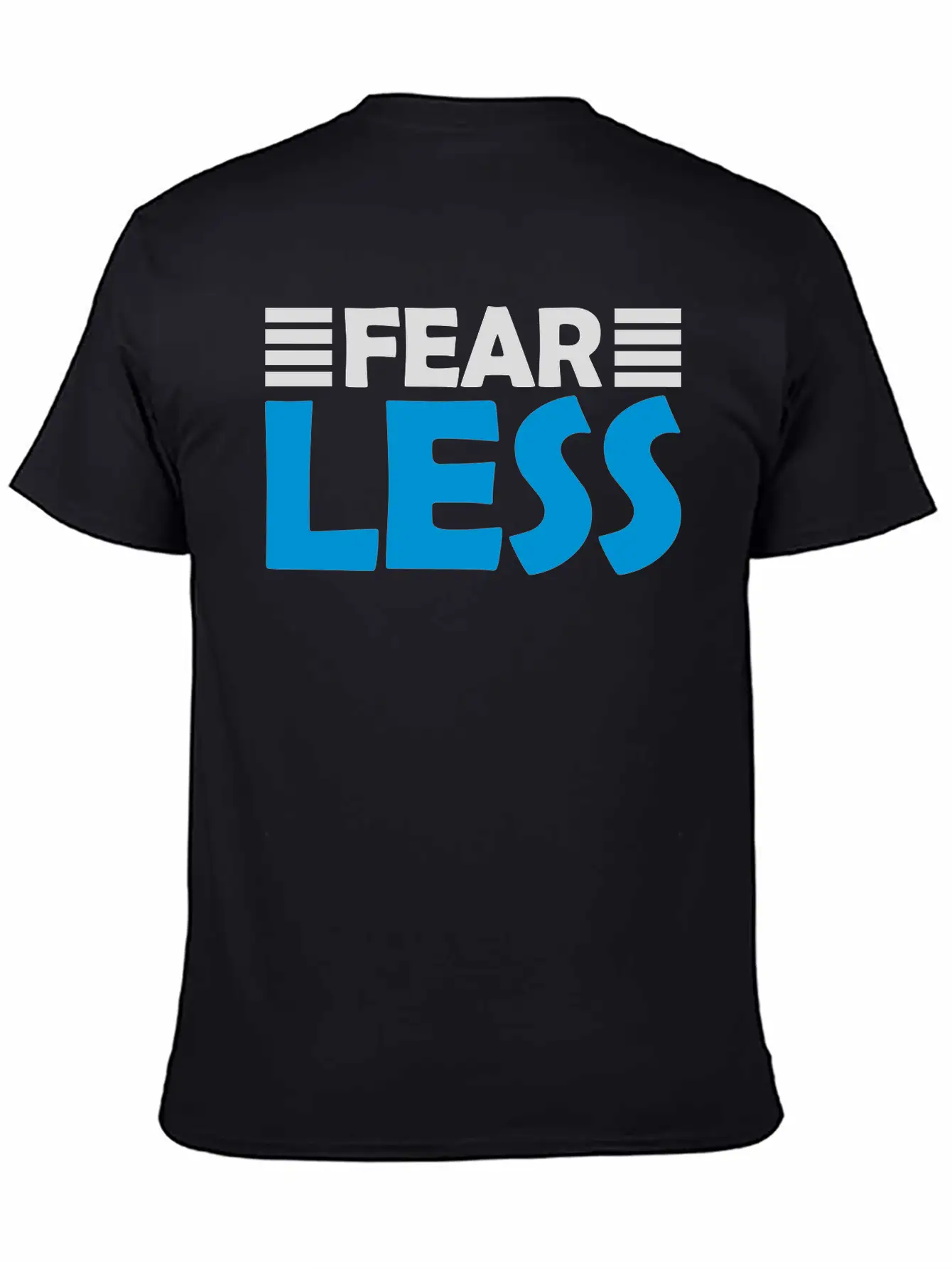 Fearless Text Quote Unisex Short Sleeve Soft Cotton T-Shirt – Casual Everyday Wear