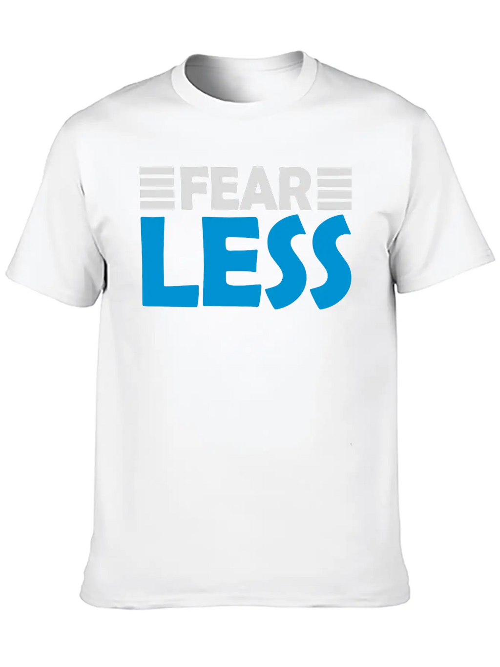 Fearless Text Quote Unisex Short Sleeve Soft Cotton T-Shirt – Casual Everyday Wear