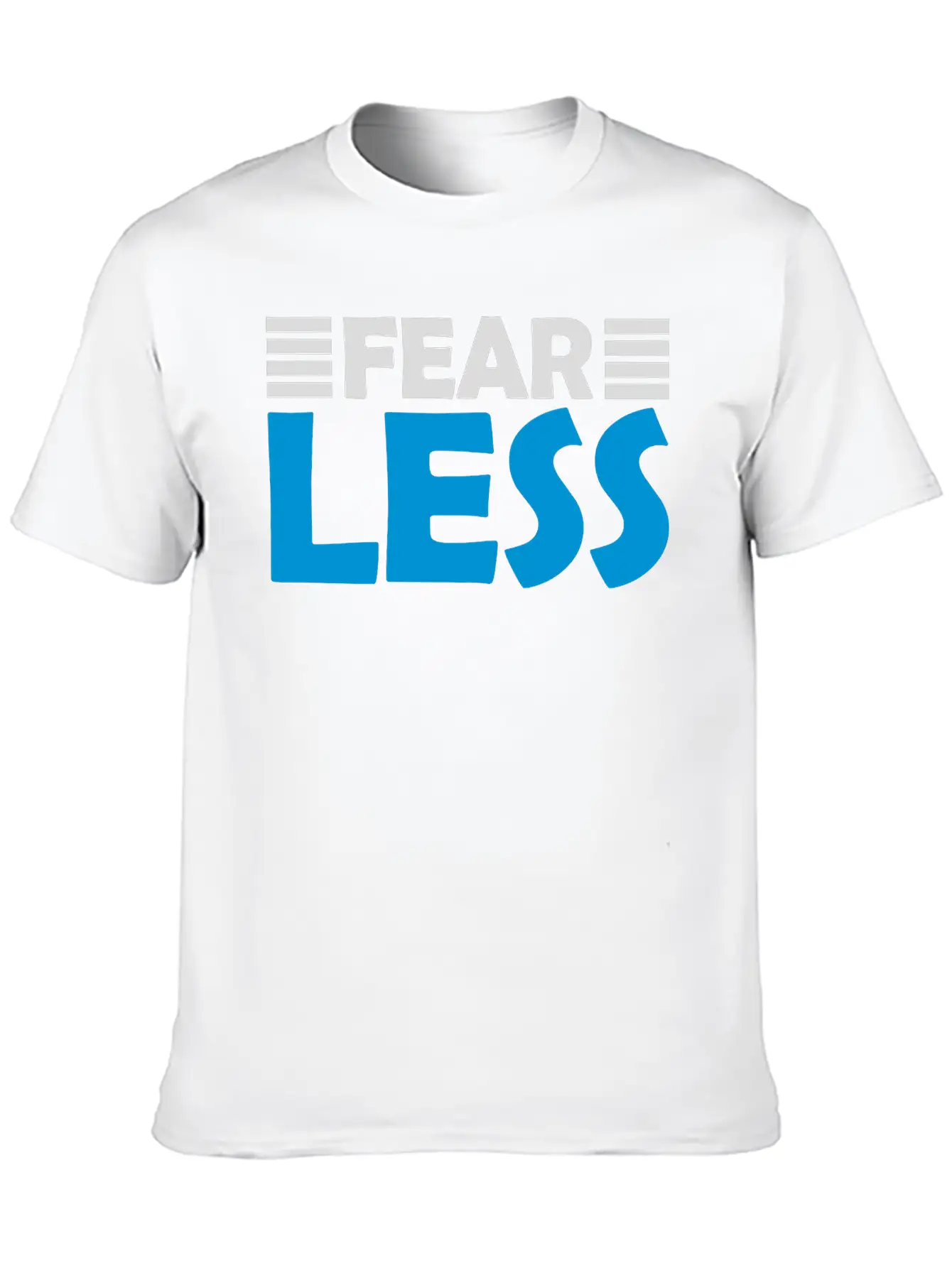 Fearless Text Quote Unisex Short Sleeve Soft Cotton T-Shirt – Casual Everyday Wear