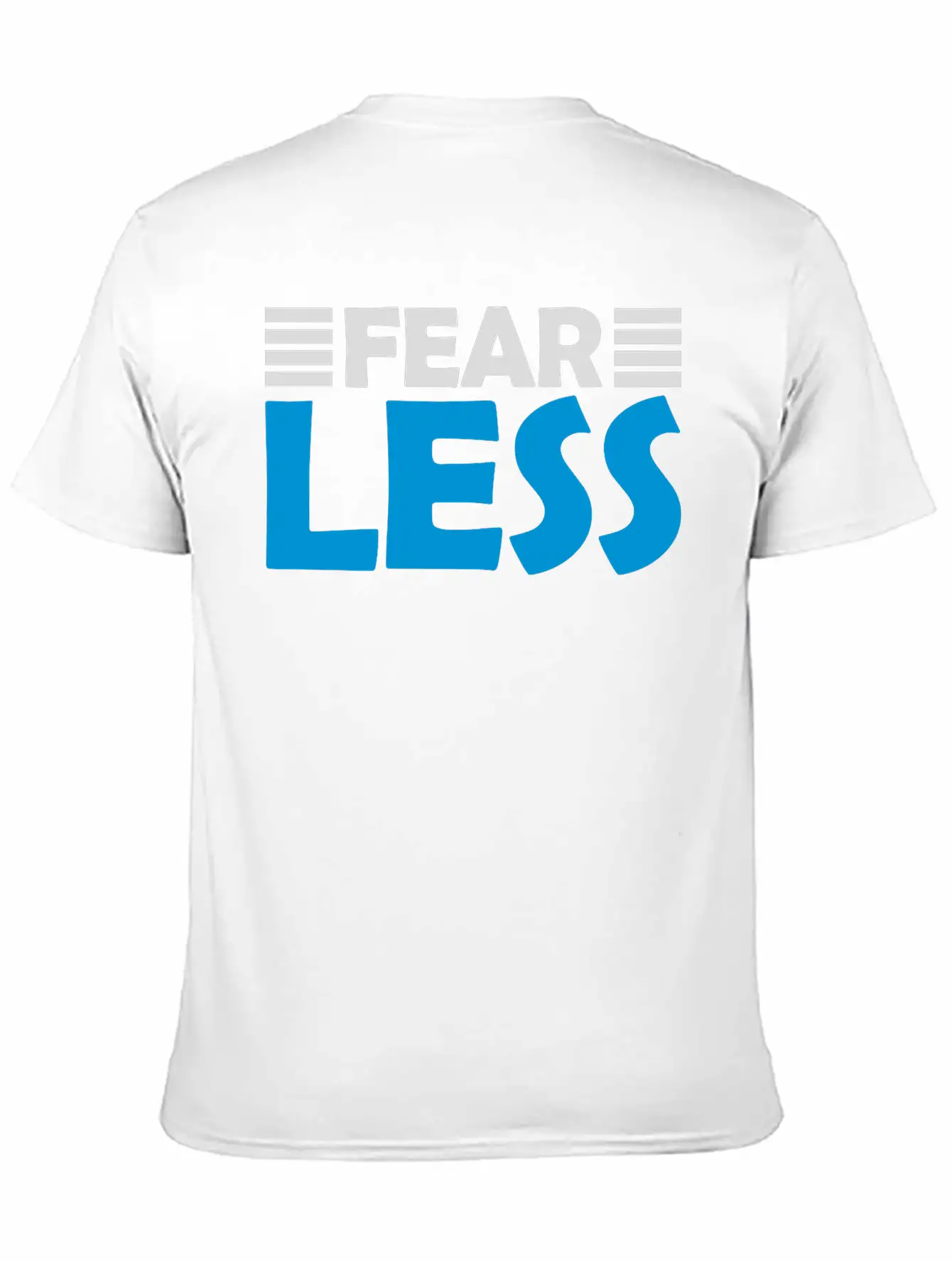 Fearless Text Quote Unisex Short Sleeve Soft Cotton T-Shirt – Casual Everyday Wear