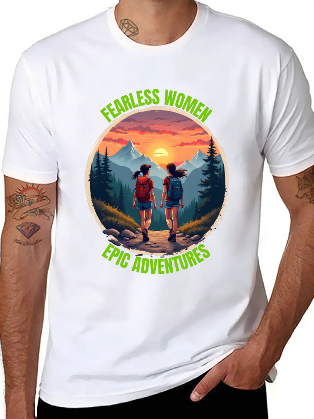 Fearless Women, Epic Adventures - Hiking Women Casual Graphic T-Shirt – Simple And Comfortable Daily Wear