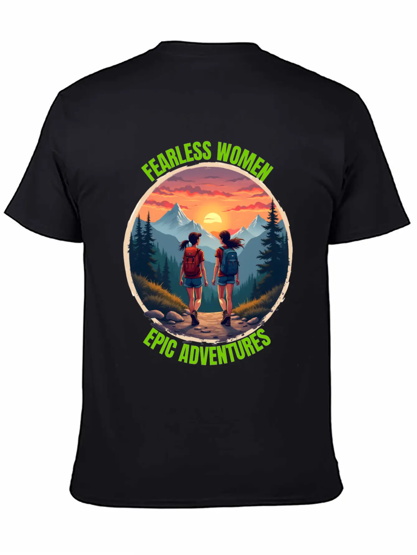 Fearless Women, Epic Adventures - Hiking Women Casual Graphic T-Shirt – Simple And Comfortable Daily Wear