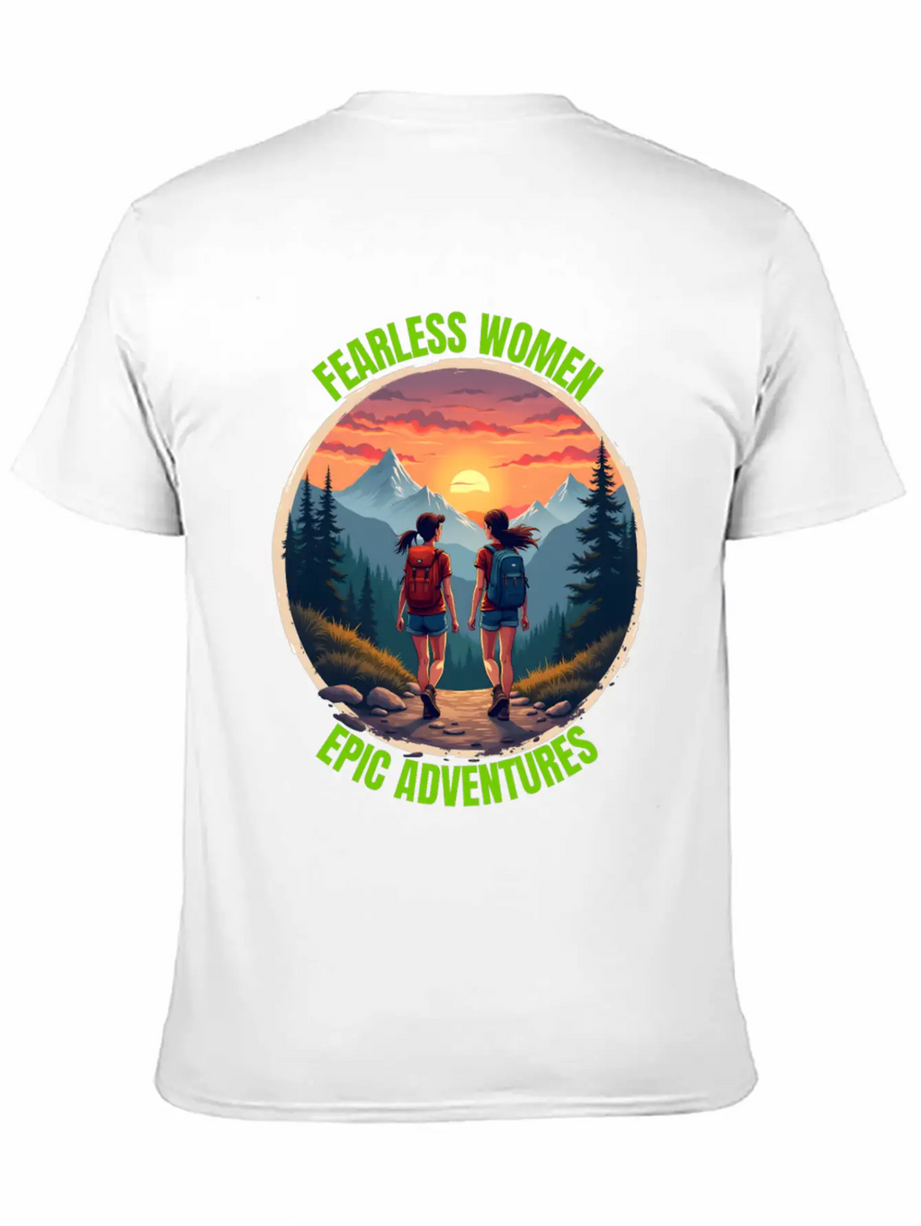 Fearless Women, Epic Adventures - Hiking Women Casual Graphic T-Shirt – Simple And Comfortable Daily Wear