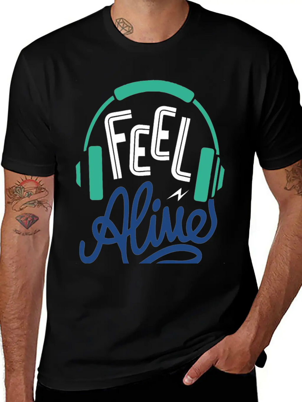 Feel Alive Unisex Short Sleeve Soft Cotton T-Shirt – Casual Everyday Wear