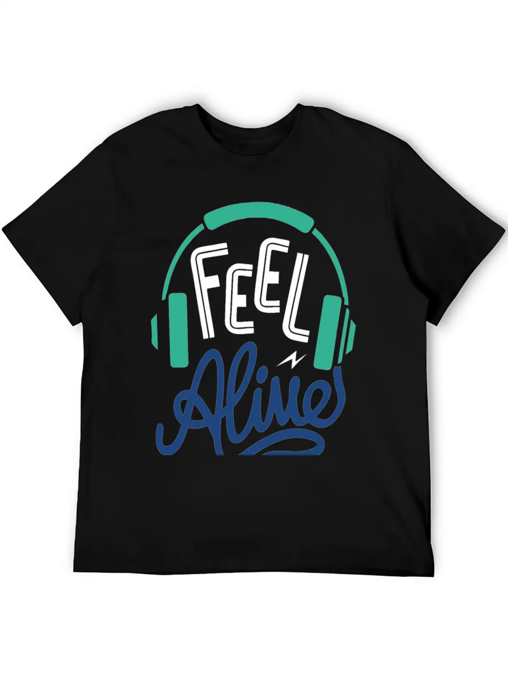 Feel Alive Unisex Short Sleeve Soft Cotton T-Shirt – Casual Everyday Wear
