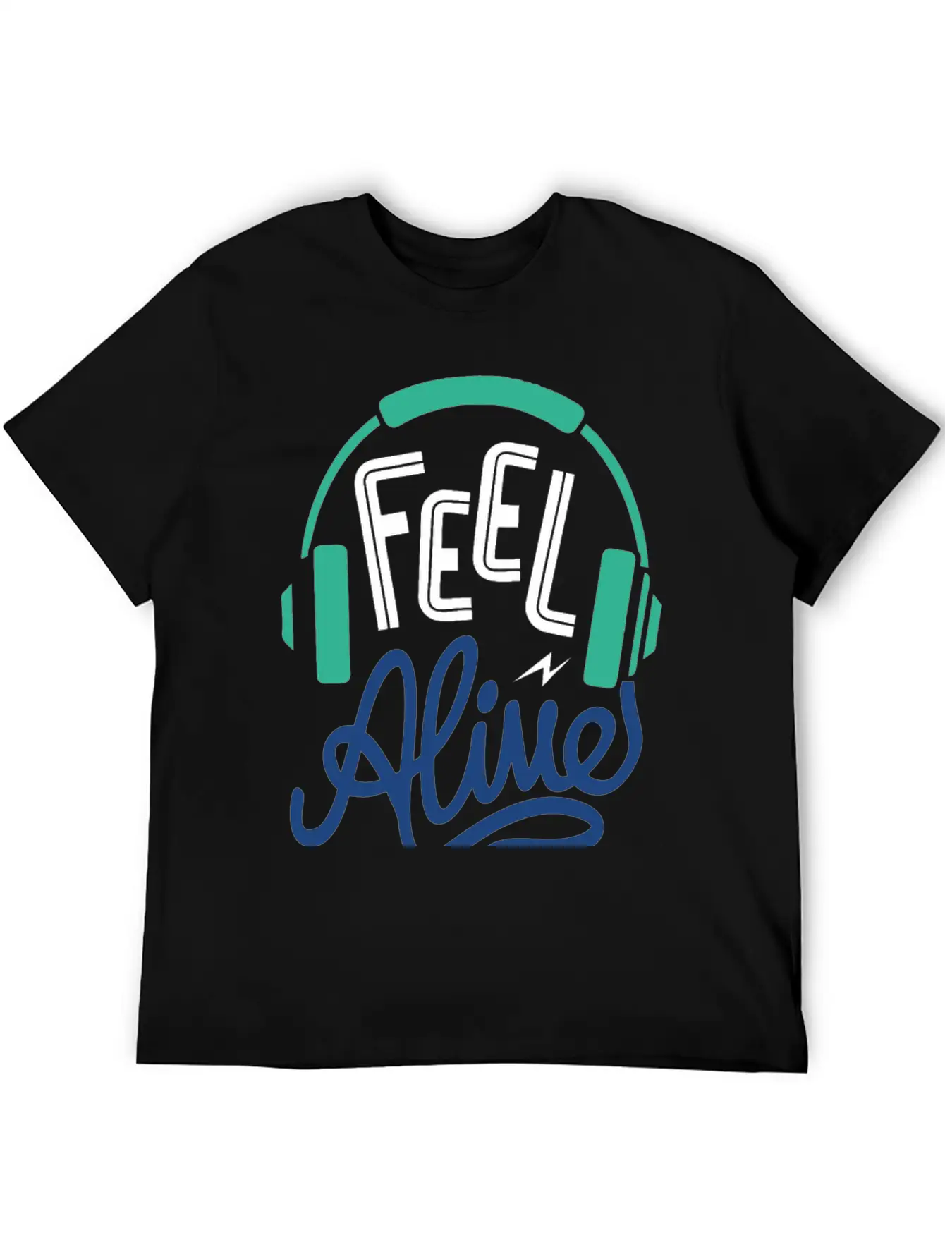 Feel Alive Unisex Short Sleeve Soft Cotton T-Shirt – Casual Everyday Wear