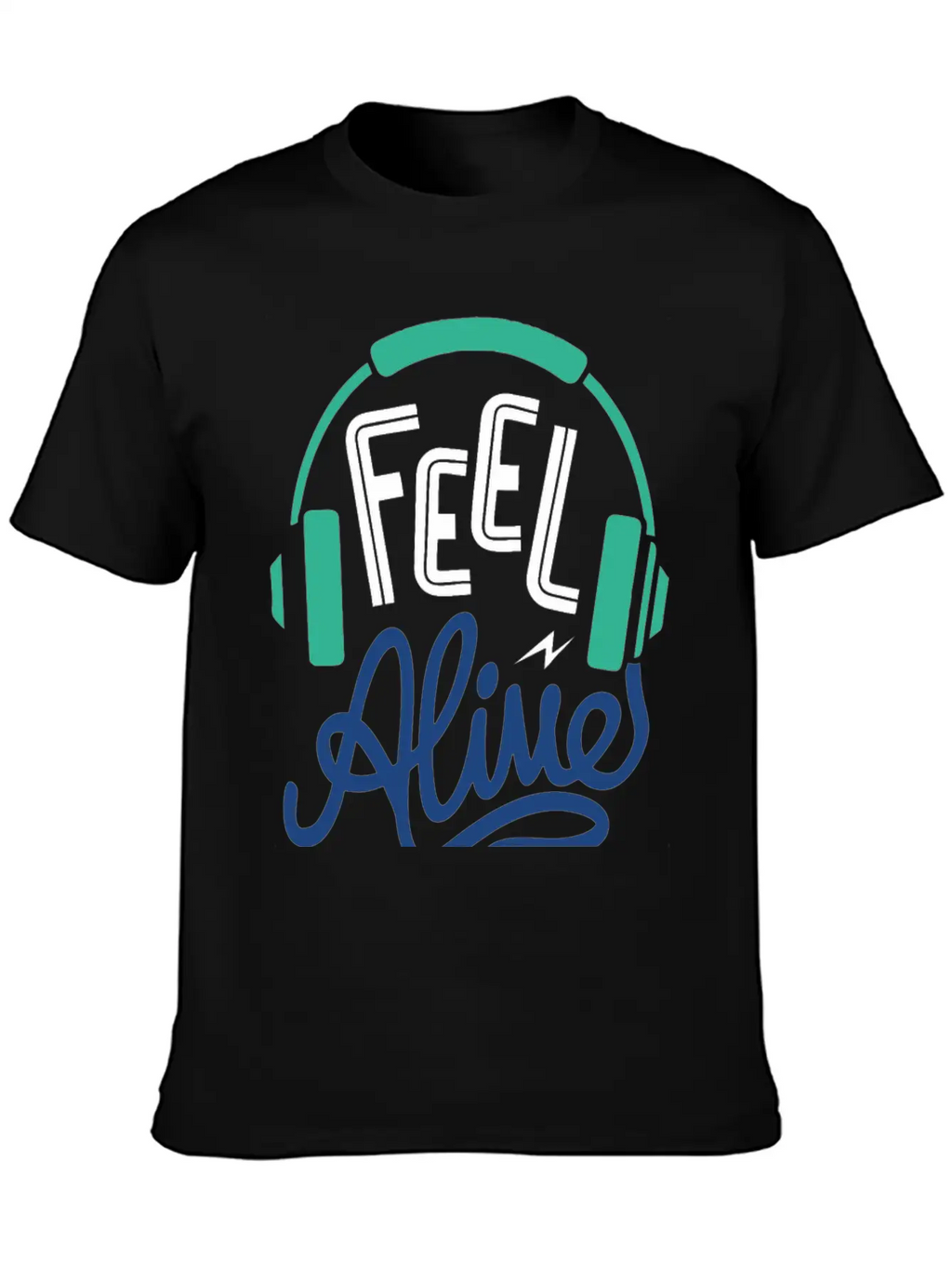 Feel Alive Unisex Short Sleeve Soft Cotton T-Shirt – Casual Everyday Wear