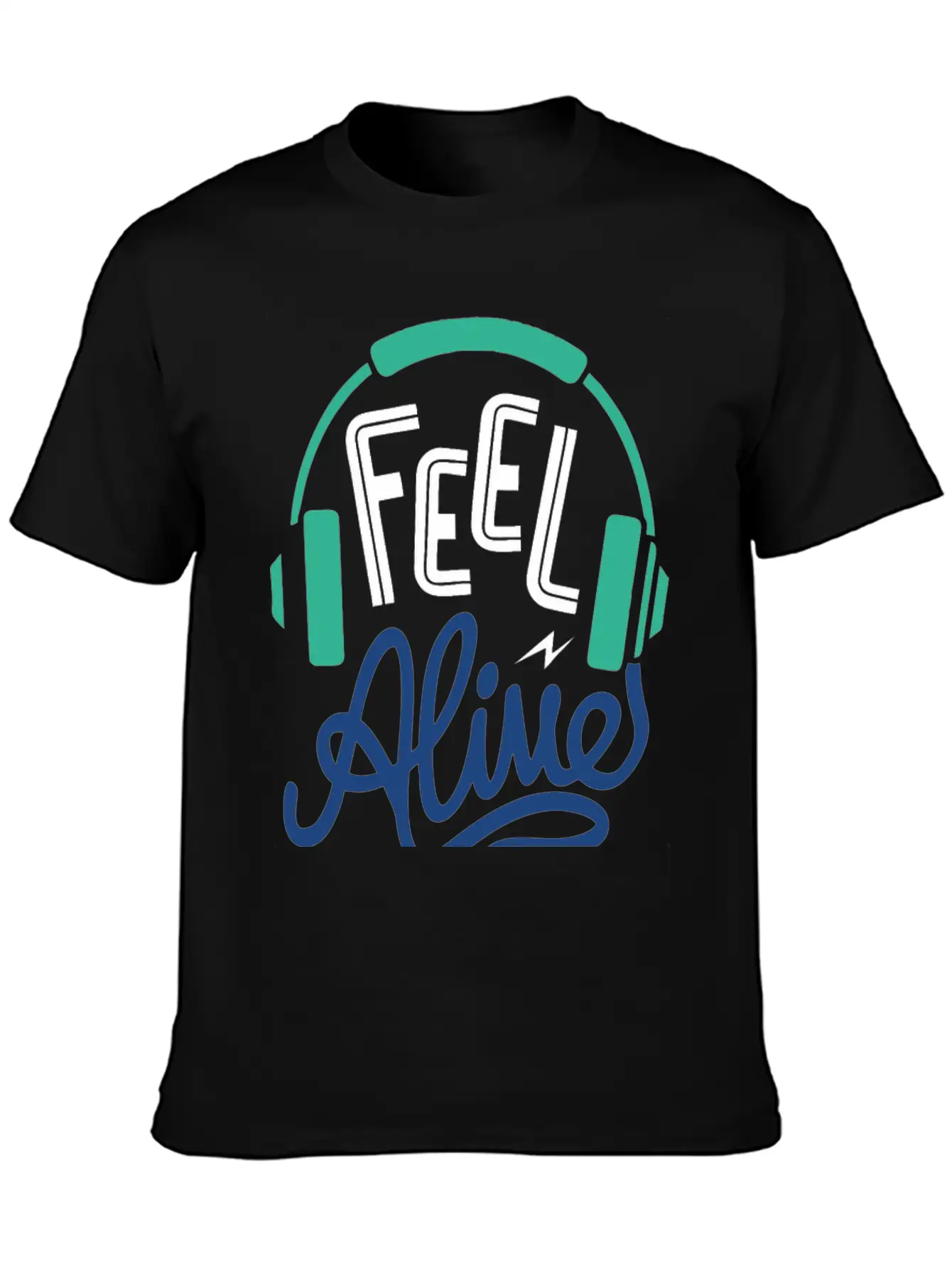 Feel Alive Unisex Short Sleeve Soft Cotton T-Shirt – Casual Everyday Wear