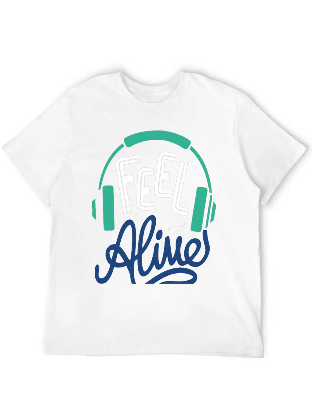 Feel Alive Unisex Short Sleeve Soft Cotton T-Shirt – Casual Everyday Wear
