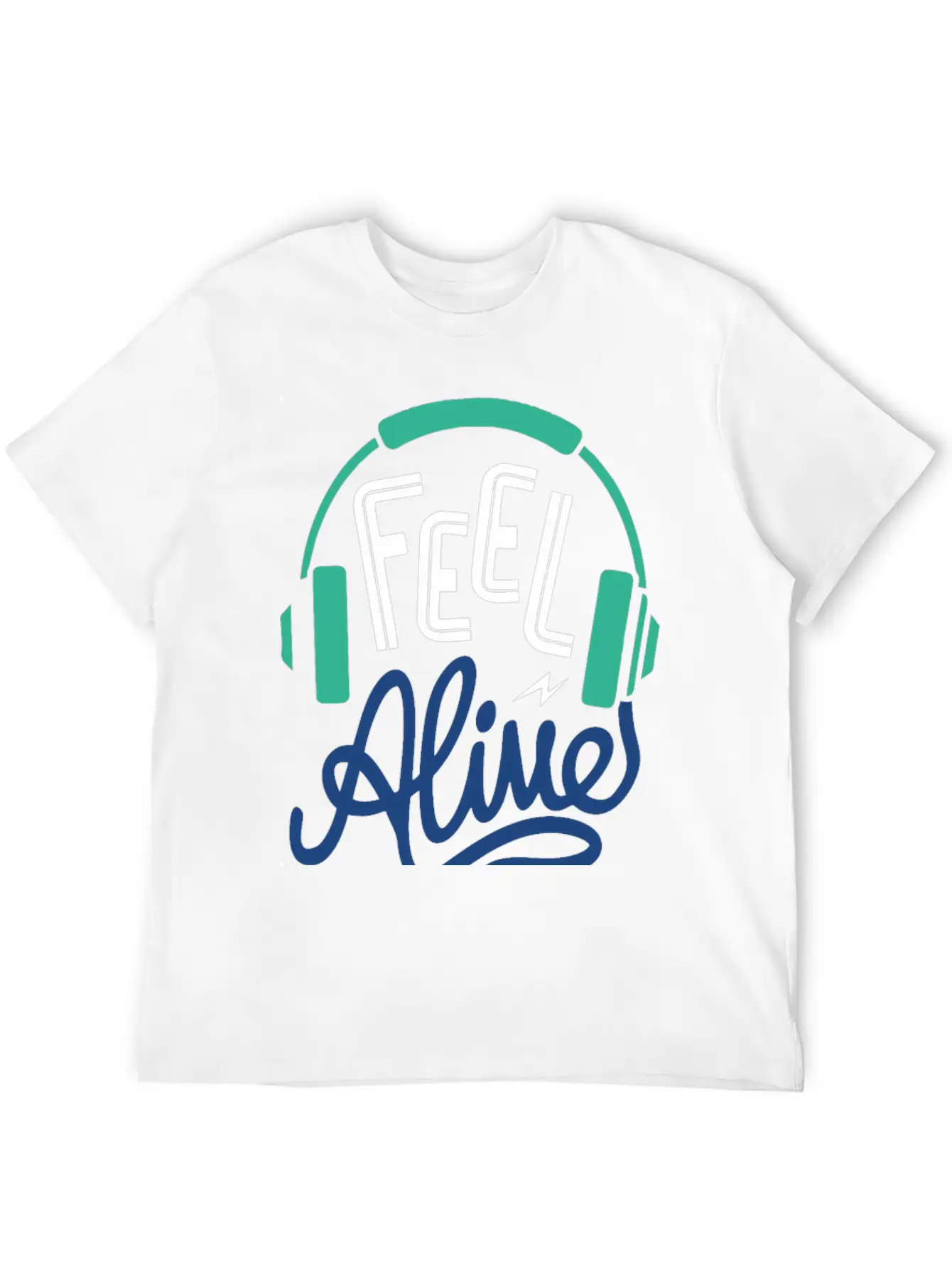Feel Alive Unisex Short Sleeve Soft Cotton T-Shirt – Casual Everyday Wear